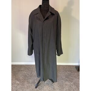 Nautica Men’s Trench Coat With Zippered Lining Sz 40S